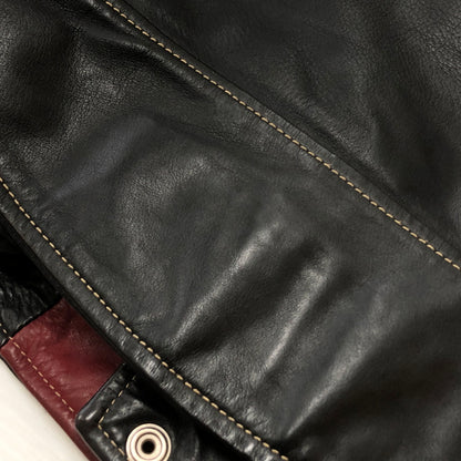 【現状渡し品】【メンズ】 RALEIGH ラリー COWLEATHER DOUBLE RIDER'S JACKET 牛革ダブル ライダース ジャケット アウター 145-260925-sa-06-teih サイズ：S カラー：レッド 万代Net店