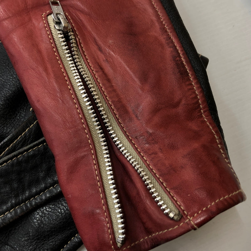 【現状渡し品】【メンズ】 RALEIGH ラリー COWLEATHER DOUBLE RIDER'S JACKET 牛革ダブル ライダース ジャケット アウター 145-260925-sa-06-teih サイズ：S カラー：レッド 万代Net店