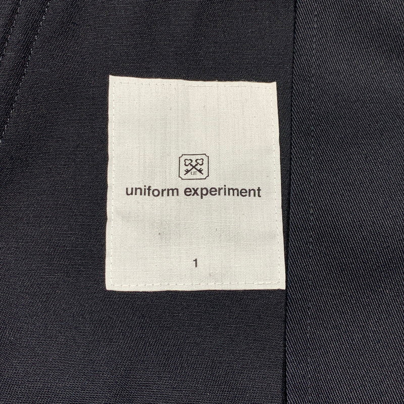 【中古品】【メンズ】 UNIFOAM EXEPERIMENT ユニフォーム エクスペリメント STADIUM BLOUSON UE-190000 スタジアム ブルゾン アウター スタジャン 142-260927-ko-17-teih サイズ：1 カラー：ネイビー 万代Net店
