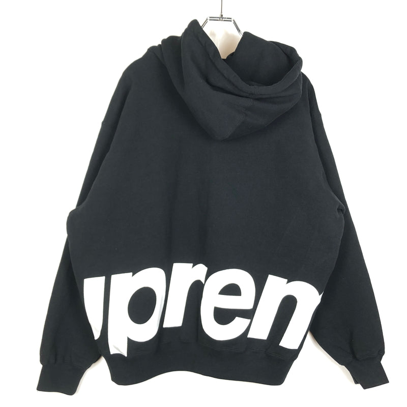 【中古品】【メンズ】 SUPREME シュプリーム 25SS BIG LOGO ZIP UP HOODED SWEATSHIRT "BLACK" 2025年春夏 ロゴ ジップ アップ フーディ スウェット シャツ プルーオーバーパーカー 149-260925-sa-11-teih サイズ：L カラー：ブラック 万代Net店