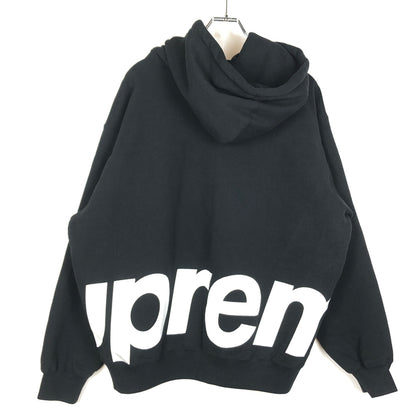 【中古品】【メンズ】 SUPREME シュプリーム 25SS BIG LOGO ZIP UP HOODED SWEATSHIRT "BLACK" 2025年春夏 ロゴ ジップ アップ フーディ スウェット シャツ プルーオーバーパーカー 149-260925-sa-11-teih サイズ：L カラー：ブラック 万代Net店
