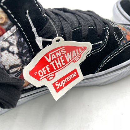 【中古美品】【メンズ】 SUPREME シュプリーム × MIKE KELLEY マイクケリー × VANS バンズ トリプルコラボ 26SS HALF CAB "BLACK" VN00112HBLU ハーフ キャブ スニーカー 靴 149-260926-yo-07-teih サイズ：27.5cm カラー：ブラック 万代Net店