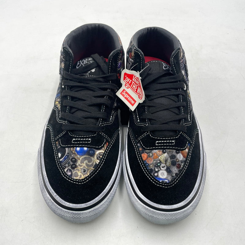 【中古美品】【メンズ】 SUPREME シュプリーム × MIKE KELLEY マイクケリー × VANS バンズ トリプルコラボ 26SS HALF CAB "BLACK" VN00112HBLU ハーフ キャブ スニーカー 靴 149-260926-yo-07-teih サイズ：27.5cm カラー：ブラック 万代Net店
