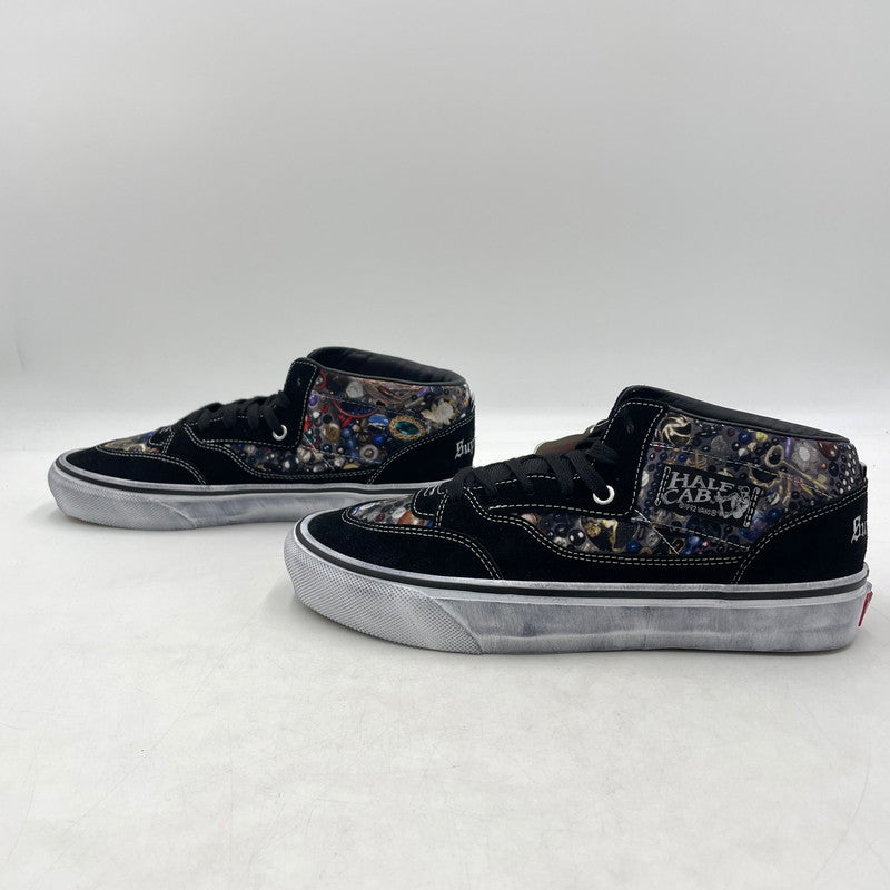 【中古美品】【メンズ】 SUPREME シュプリーム × MIKE KELLEY マイクケリー × VANS バンズ トリプルコラボ 26SS HALF CAB "BLACK" VN00112HBLU ハーフ キャブ スニーカー 靴 149-260926-yo-07-teih サイズ：27.5cm カラー：ブラック 万代Net店