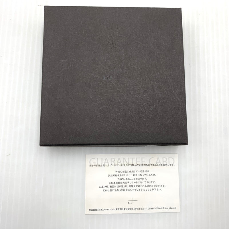 【中古品】【メンズ】 M+ エムプラス PIASTRA BUSCHETO PIASTRA MINERVA LISCIO 13061013 ピアストラ ブシェト ピアストラ ミネルヴァ リーシオ 財布 200-260926-ko-18-teih カラー：ブラウン 万代Net店