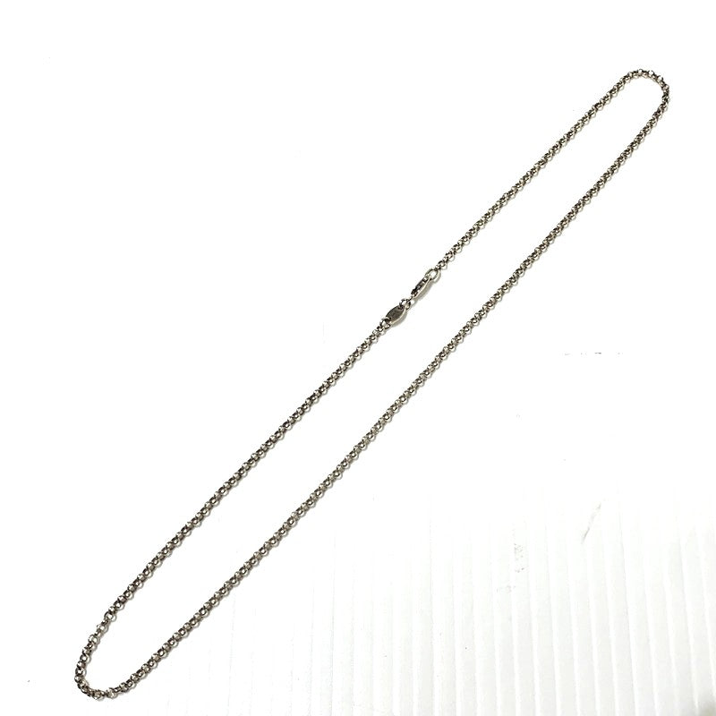 【中古品】【メンズ】 CHROME HEARTS クロムハーツ NECK CHAIN R18 ネックチェーン 18インチ ネックレス アクセサリー ロールチェーン 925 190-261027-ko-04-teih カラー：シルバー 万代Net店