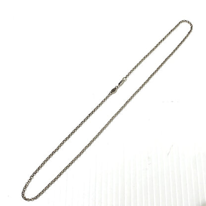 【中古品】【メンズ】 CHROME HEARTS クロムハーツ NECK CHAIN R18 ネックチェーン 18インチ ネックレス アクセサリー ロールチェーン 925 190-261027-ko-04-teih カラー：シルバー 万代Net店