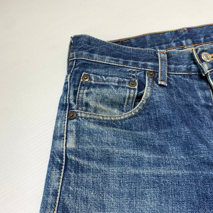 【現状渡し品】【メンズ】 Levi’s リーバイス 502XX DENIM PANTS デニムパンツ ボトムス ジーンズ ボタン裏刻印 J22 復刻 156-260927-ko-28-teih サイズ：W30L33 カラー：インディゴ 万代Net店