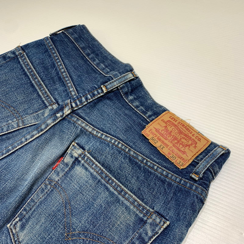 【現状渡し品】【メンズ】 Levi’s リーバイス 502XX DENIM PANTS デニムパンツ ボトムス ジーンズ ボタン裏刻印 J22 復刻 156-260927-ko-28-teih サイズ：W30L33 カラー：インディゴ 万代Net店