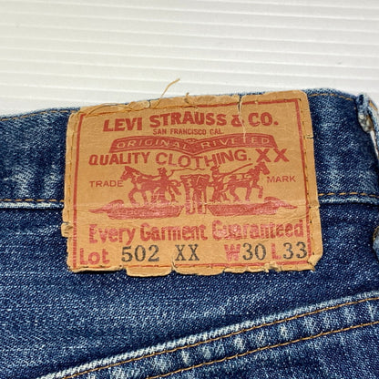 【現状渡し品】【メンズ】 Levi’s リーバイス 502XX DENIM PANTS デニムパンツ ボトムス ジーンズ ボタン裏刻印 J22 復刻 156-260927-ko-28-teih サイズ：W30L33 カラー：インディゴ 万代Net店