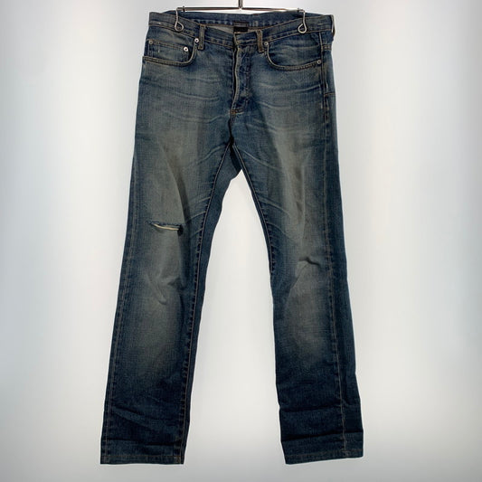 【現状渡し品】【メンズ】 DIOR HOMME ディオール・オム WASHED DENIM PANTS ウォッシュド デニムパンツ ボトムス ジーンズ 152-260927-ko-27-teih サイズ：30 カラー：インディゴ 万代Net店