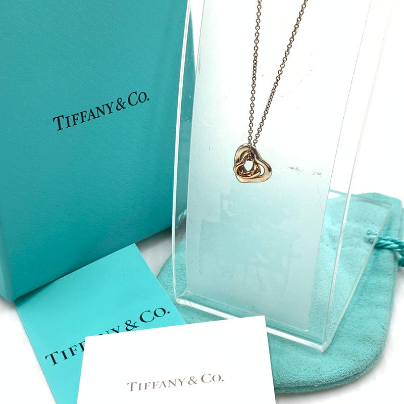 【中古品】【レディース】 TIFFANY&CO. ティファニー DOUBLE OPEN HEART ダブル オープンハート アクセサリー ネックレス Ag925 182-260926-ko-16-teih カラー：シルバー 万代Net店