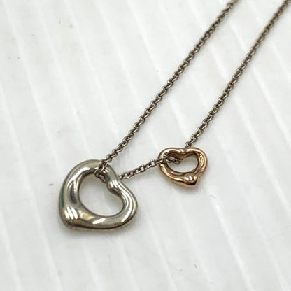 【中古品】【レディース】 TIFFANY&CO. ティファニー DOUBLE OPEN HEART ダブル オープンハート アクセサリー ネックレス Ag925 182-260926-ko-16-teih カラー：シルバー 万代Net店