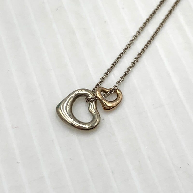 【中古品】【レディース】 TIFFANY&CO. ティファニー DOUBLE OPEN HEART ダブル オープンハート アクセサリー ネックレス Ag925 182-260926-ko-16-teih カラー：シルバー 万代Net店