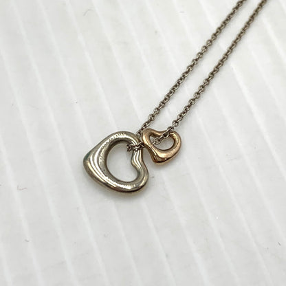 【中古品】【レディース】 TIFFANY&CO. ティファニー DOUBLE OPEN HEART ダブル オープンハート アクセサリー ネックレス Ag925 182-260926-ko-16-teih カラー：シルバー 万代Net店