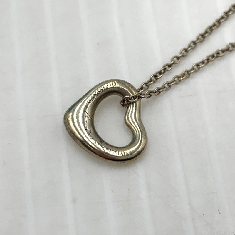 【中古品】【レディース】 TIFFANY&CO. ティファニー DOUBLE OPEN HEART ダブル オープンハート アクセサリー ネックレス Ag925 182-260926-ko-16-teih カラー：シルバー 万代Net店