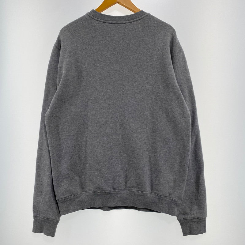 【中古品】【メンズ】 VERSACE ヴェルサーチェ LOGO CREW NECK SWEAT A87019S ロゴ クルーネック スウェット トップス トレーナー 141-260928-ss-02-teih サイズ：L カラー：グレー 万代Net店