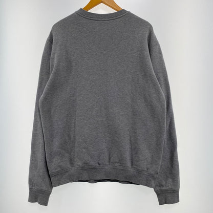 【中古品】【メンズ】 VERSACE ヴェルサーチェ LOGO CREW NECK SWEAT A87019S ロゴ クルーネック スウェット トップス トレーナー 141-260928-ss-02-teih サイズ：L カラー：グレー 万代Net店