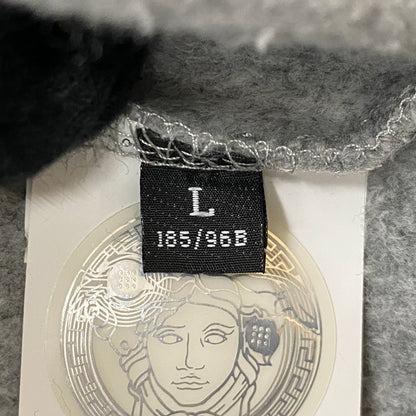 【中古品】【メンズ】 VERSACE ヴェルサーチェ LOGO CREW NECK SWEAT A87019S ロゴ クルーネック スウェット トップス トレーナー 141-260928-ss-02-teih サイズ：L カラー：グレー 万代Net店