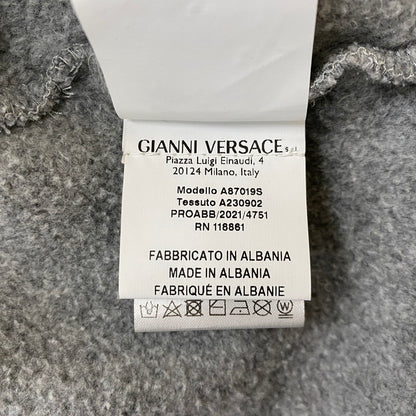 【中古品】【メンズ】 VERSACE ヴェルサーチェ LOGO CREW NECK SWEAT A87019S ロゴ クルーネック スウェット トップス トレーナー 141-260928-ss-02-teih サイズ：L カラー：グレー 万代Net店