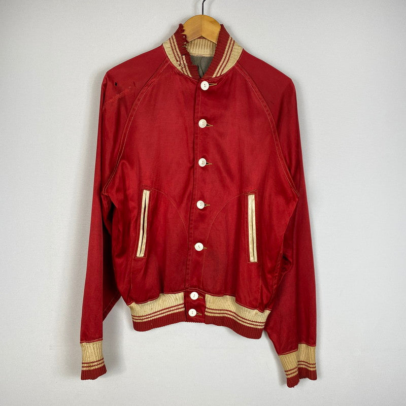 【現状渡し品】【メンズ】 BRESLER ブレスラー SATIN L/S JACKET サテン ロングスリーブ ジャケット 長袖アウター 145-260928-ss-07-teih サイズ：不明 カラー：レッド 万代Net店