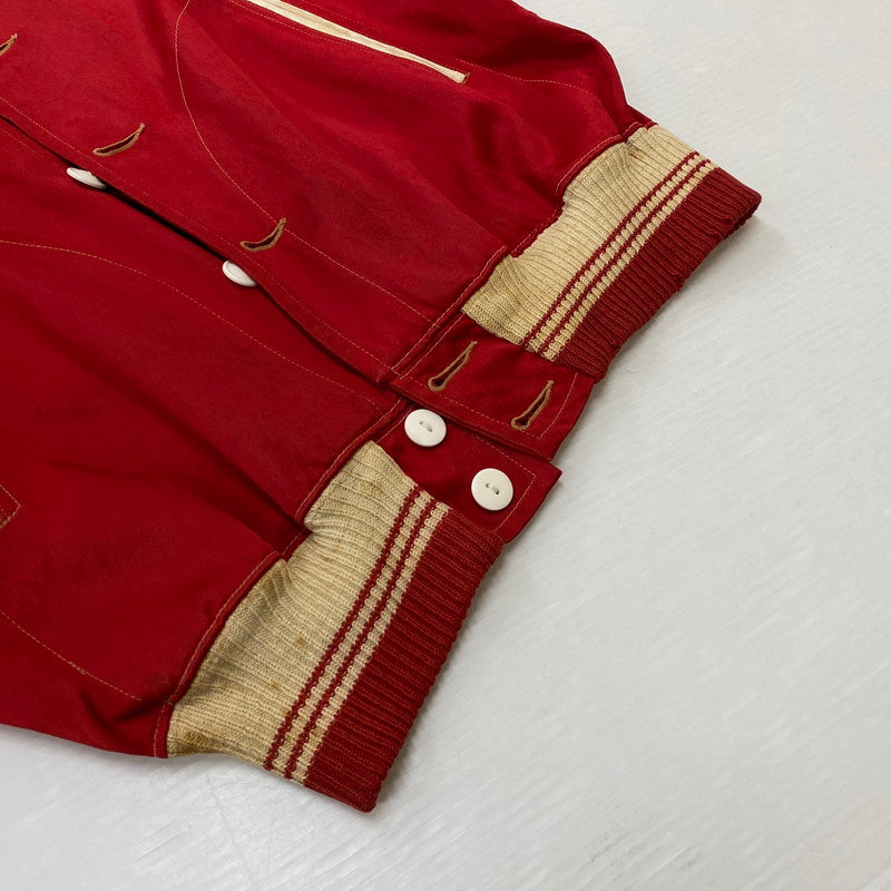 【現状渡し品】【メンズ】 BRESLER ブレスラー SATIN L/S JACKET サテン ロングスリーブ ジャケット 長袖アウター 145-260928-ss-07-teih サイズ：不明 カラー：レッド 万代Net店