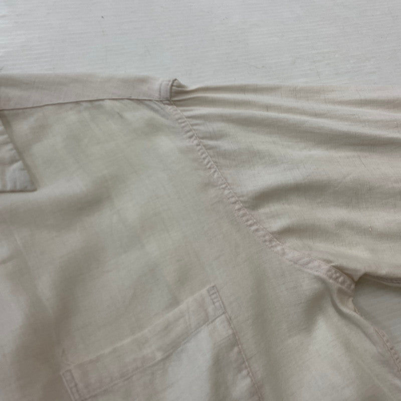 【現状渡し品】【メンズ】 Essley エスリー SANFORIZED L/S SHIRT サンフォライズド ロングスリーブシャツ 長袖トップス 145-260928-ss-06-teih サイズ：M　※破れあり カラー：ホワイト 万代Net店