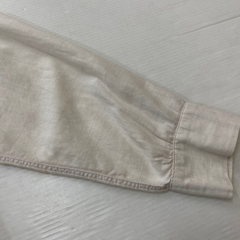 【現状渡し品】【メンズ】 Essley エスリー SANFORIZED L/S SHIRT サンフォライズド ロングスリーブシャツ 長袖トップス 145-260928-ss-06-teih サイズ：M　※破れあり カラー：ホワイト 万代Net店