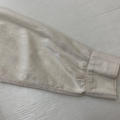 【現状渡し品】【メンズ】 Essley エスリー SANFORIZED L/S SHIRT サンフォライズド ロングスリーブシャツ 長袖トップス 145-260928-ss-06-teih サイズ：M　※破れあり カラー：ホワイト 万代Net店
