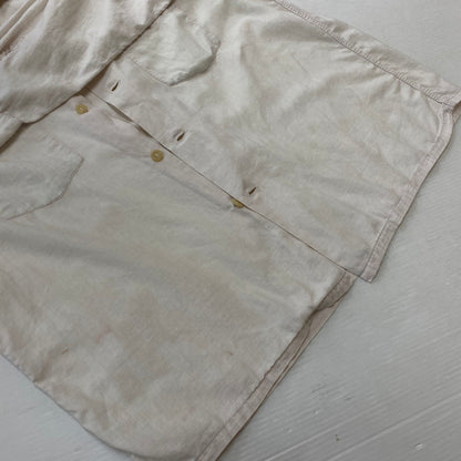 【現状渡し品】【メンズ】 Essley エスリー SANFORIZED L/S SHIRT サンフォライズド ロングスリーブシャツ 長袖トップス 145-260928-ss-06-teih サイズ：M　※破れあり カラー：ホワイト 万代Net店