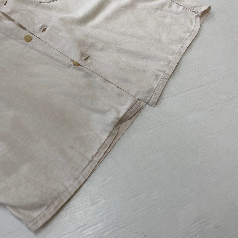 【現状渡し品】【メンズ】 Essley エスリー SANFORIZED L/S SHIRT サンフォライズド ロングスリーブシャツ 長袖トップス 145-260928-ss-06-teih サイズ：M　※破れあり カラー：ホワイト 万代Net店