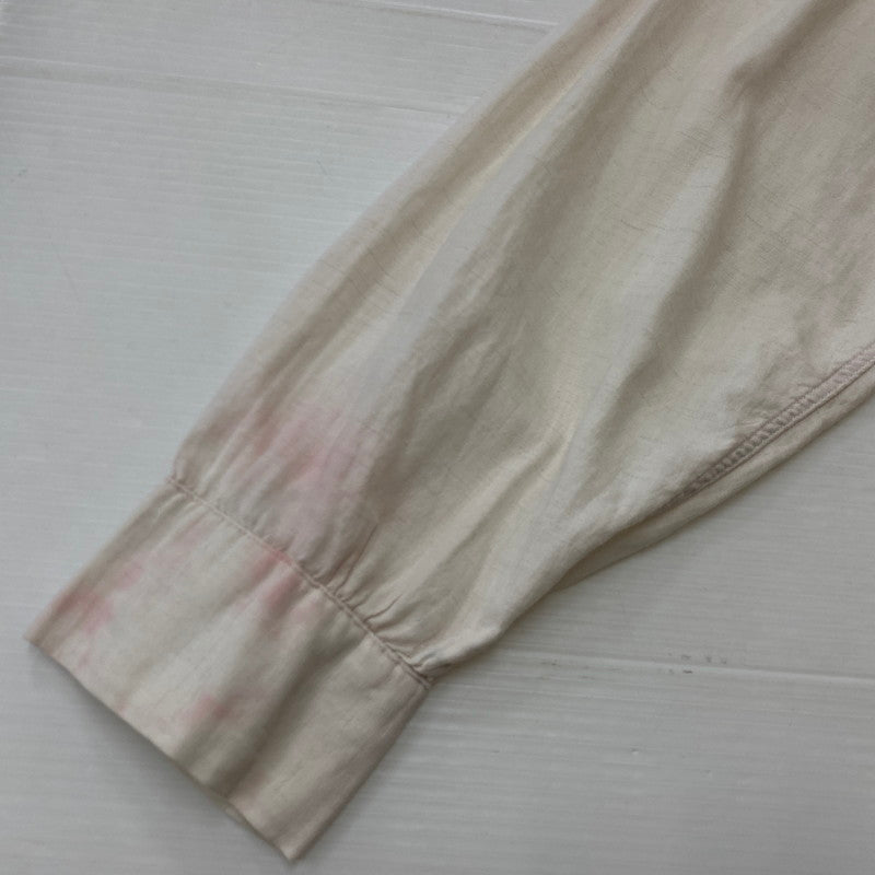【現状渡し品】【メンズ】 Essley エスリー SANFORIZED L/S SHIRT サンフォライズド ロングスリーブシャツ 長袖トップス 145-260928-ss-06-teih サイズ：M　※破れあり カラー：ホワイト 万代Net店