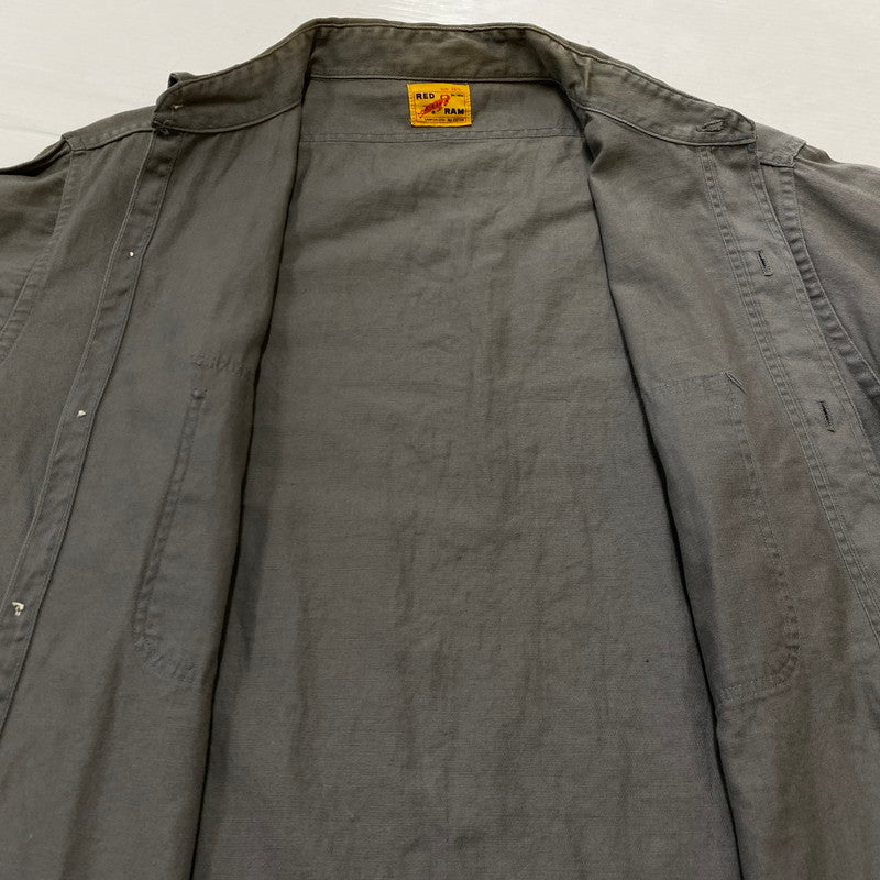 【中古品】【メンズ】 RED RAM レッドラム 50‘s S WORK L/S SHIRT 50年代 ワーク ロングスリーブ シャツ 長袖トップス 145-260928-ss-05-teih サイズ：15H カラー：グレー 万代Net店