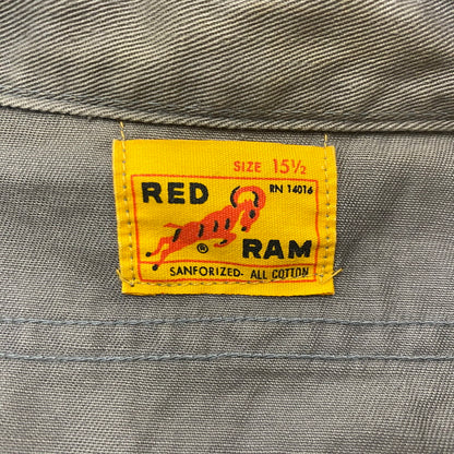 【中古品】【メンズ】 RED RAM レッドラム 50‘s S WORK L/S SHIRT 50年代 ワーク ロングスリーブ シャツ 長袖トップス 145-260928-ss-05-teih サイズ：15H カラー：グレー 万代Net店