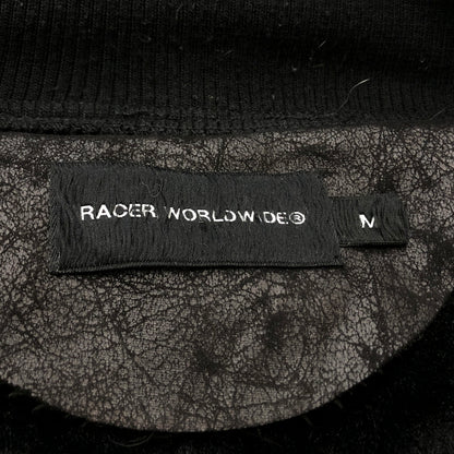 【中古品】【メンズ】 RACER WORLD WIDE レーサー ワールド ワイルド SHEEP SKIN JACKET シープスキン ジャケット アウター 141-260925-sa-01-teih サイズ：M カラー：ブラック 万代Net店