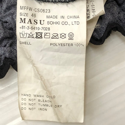 【現状渡し品】【メンズ】 MASU エムエーエスユー 23AW MARRIAGE POPCORN SWEATSHIRT MFFW-CS0623 23年秋冬 マリッジ ポップコーン スウェットシャツ 長袖 トップス 140-260925-sa-15-teih サイズ：46 カラー：ブラック 万代Net店