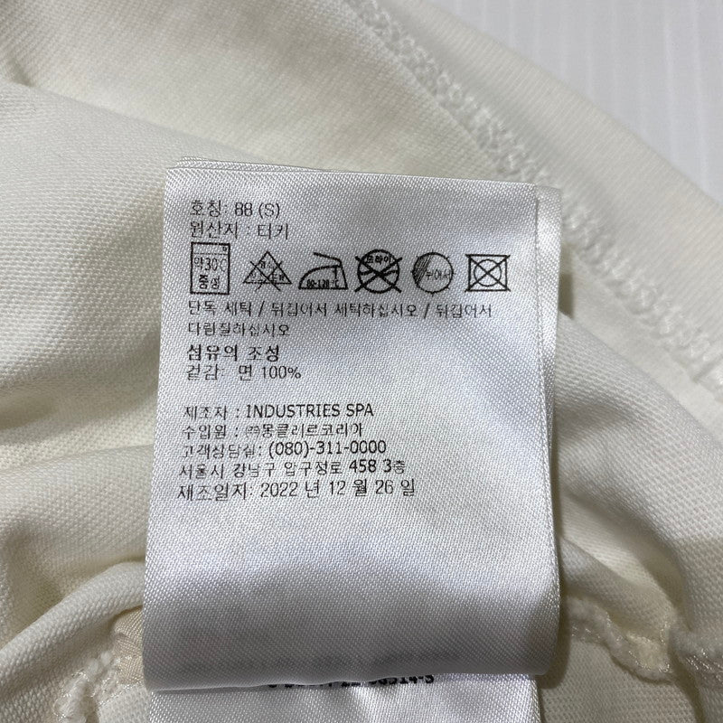 【中古品】【メンズ】 Moncler モンクレール 3D GRENOBLE S/S T-SHIRT I20978C00005 83927 立体ロゴ グルノーブル ショートスリーブTシャツ 半袖トップス 141-260928-ss-01-teih サイズ：S/※襟周り、他汚れ有 カラー：ホワイト 万代Net店