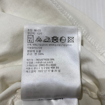 【中古品】【メンズ】 Moncler モンクレール 3D GRENOBLE S/S T-SHIRT I20978C00005 83927 立体ロゴ グルノーブル ショートスリーブTシャツ 半袖トップス 141-260928-ss-01-teih サイズ：S/※襟周り、他汚れ有 カラー：ホワイト 万代Net店