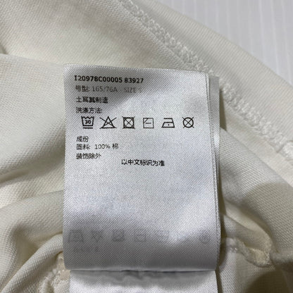 【中古品】【メンズ】 Moncler モンクレール 3D GRENOBLE S/S T-SHIRT I20978C00005 83927 立体ロゴ グルノーブル ショートスリーブTシャツ 半袖トップス 141-260928-ss-01-teih サイズ：S/※襟周り、他汚れ有 カラー：ホワイト 万代Net店