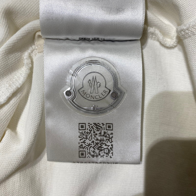 【中古品】【メンズ】 Moncler モンクレール 3D GRENOBLE S/S T-SHIRT I20978C00005 83927 立体ロゴ グルノーブル ショートスリーブTシャツ 半袖トップス 141-260928-ss-01-teih サイズ：S/※襟周り、他汚れ有 カラー：ホワイト 万代Net店