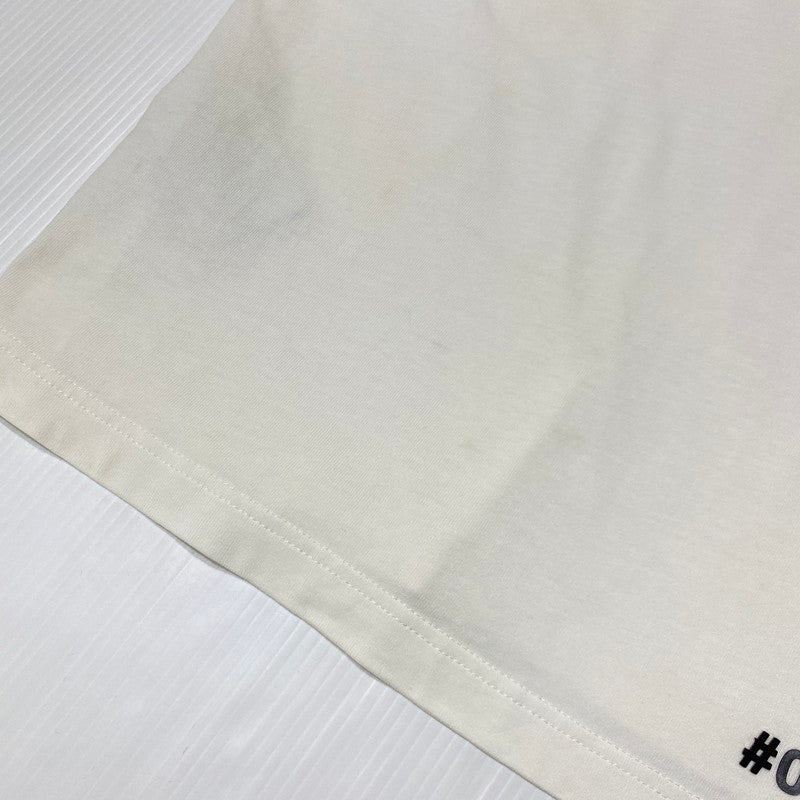 【中古品】【メンズ】 Moncler モンクレール 3D GRENOBLE S/S T-SHIRT I20978C00005 83927 立体ロゴ グルノーブル ショートスリーブTシャツ 半袖トップス 141-260928-ss-01-teih サイズ：S/※襟周り、他汚れ有 カラー：ホワイト 万代Net店