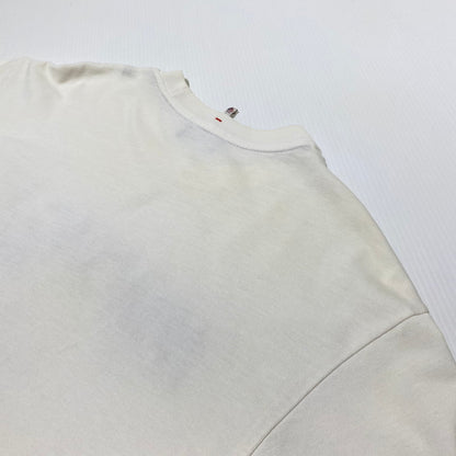 【中古品】【メンズ】 Moncler モンクレール 3D GRENOBLE S/S T-SHIRT I20978C00005 83927 立体ロゴ グルノーブル ショートスリーブTシャツ 半袖トップス 141-260928-ss-01-teih サイズ：S/※襟周り、他汚れ有 カラー：ホワイト 万代Net店