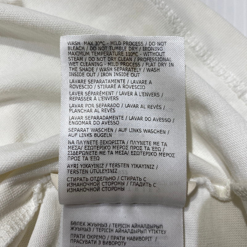 【中古品】【メンズ】 Moncler モンクレール 3D GRENOBLE S/S T-SHIRT I20978C00005 83927 立体ロゴ グルノーブル ショートスリーブTシャツ 半袖トップス 141-260928-ss-01-teih サイズ：S/※襟周り、他汚れ有 カラー：ホワイト 万代Net店