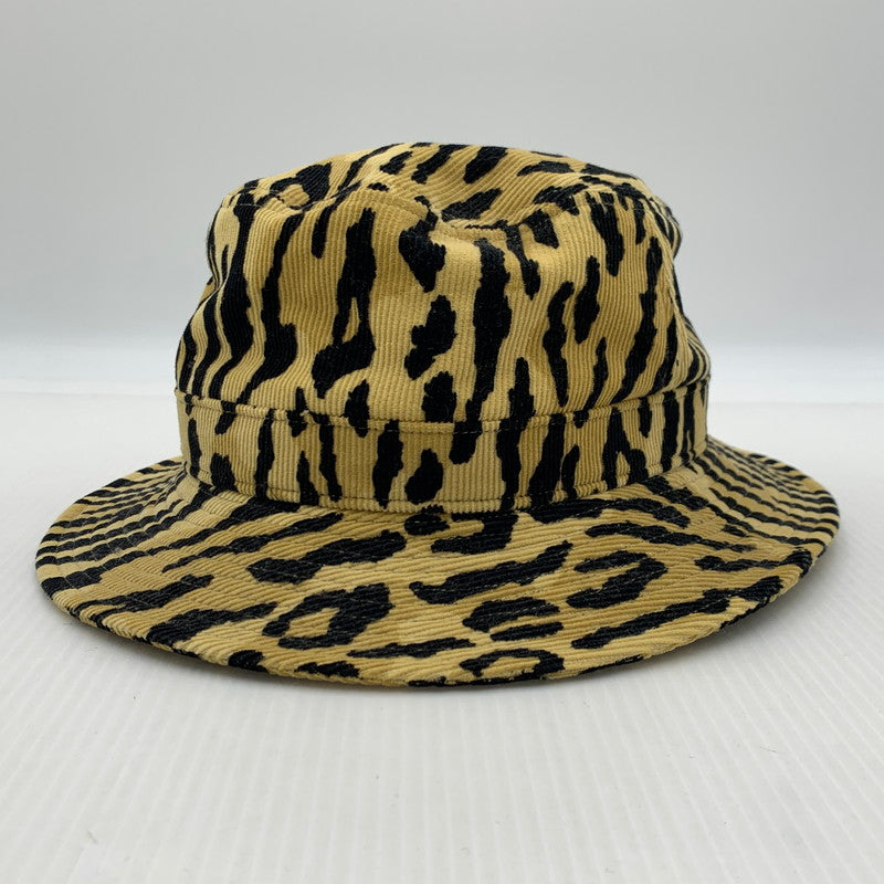 【中古品】【メンズ】 WACKO MARIA ワコマリア LEOPARD BUCKET HAT レオパード バケットハット 帽子 コーデュロイ 185-260926-ko-09-teih サイズ：L カラー：ベージュ系 万代Net店
