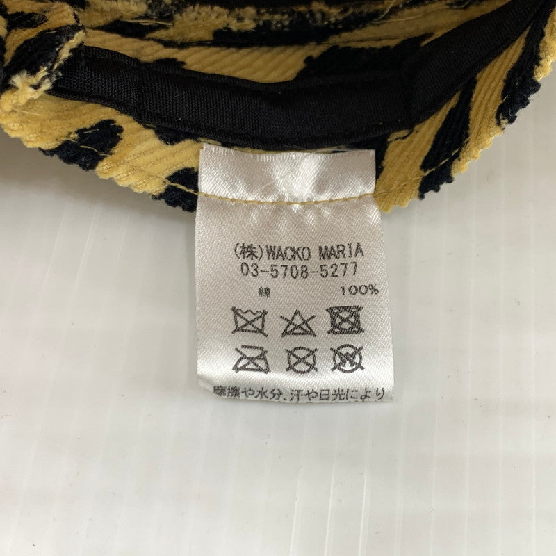 【中古品】【メンズ】 WACKO MARIA ワコマリア LEOPARD BUCKET HAT レオパード バケットハット 帽子 コーデュロイ 185-260926-ko-09-teih サイズ：L カラー：ベージュ系 万代Net店