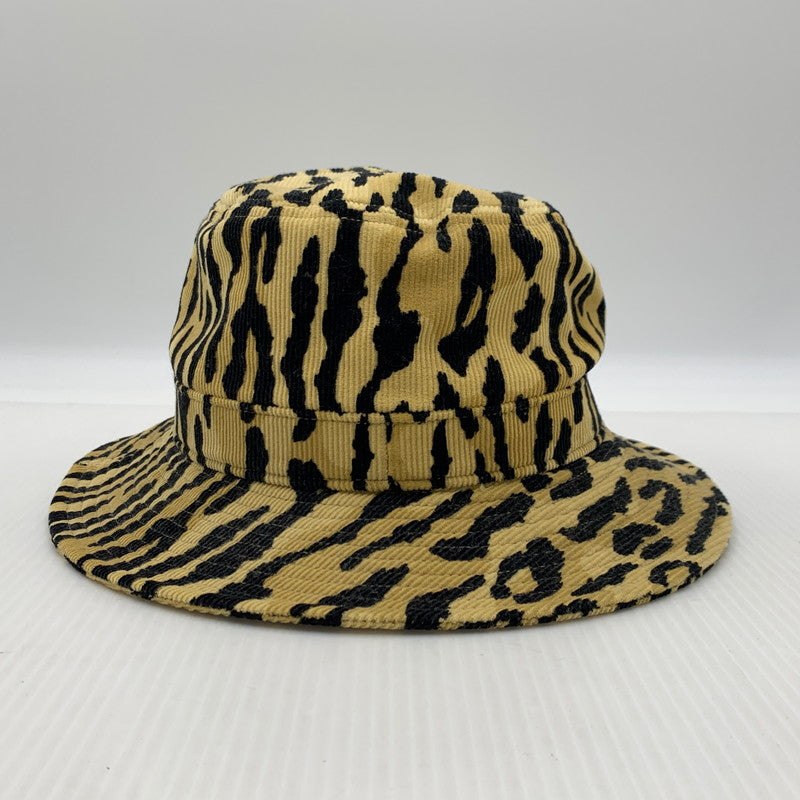 【中古品】【メンズ】 WACKO MARIA ワコマリア LEOPARD BUCKET HAT レオパード バケットハット 帽子 コーデュロイ 185-260926-ko-09-teih サイズ：L カラー：ベージュ系 万代Net店