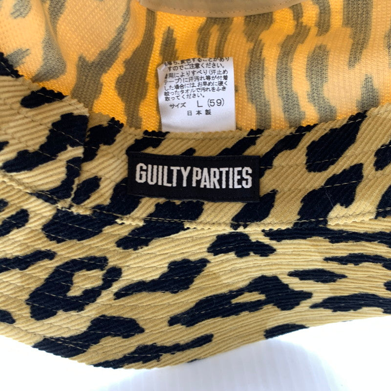 【中古品】【メンズ】 WACKO MARIA ワコマリア LEOPARD BUCKET HAT レオパード バケットハット 帽子 コーデュロイ 185-260926-ko-09-teih サイズ：L カラー：ベージュ系 万代Net店