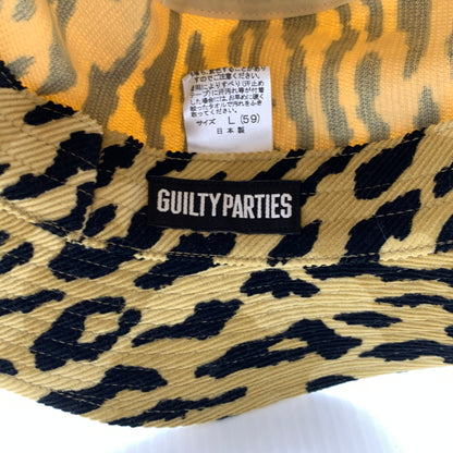 【中古品】【メンズ】 WACKO MARIA ワコマリア LEOPARD BUCKET HAT レオパード バケットハット 帽子 コーデュロイ 185-260926-ko-09-teih サイズ：L カラー：ベージュ系 万代Net店