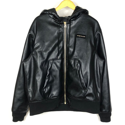 【中古品】【メンズ】 Y32 BY SWEET YEARS エスワイサーティトゥ バイ スウィートイヤーズ FAKE LEATHER ZIP HOODIE 15524 フェイク レザー ジップ フーディ アウター 141-260925-sa-04-teih サイズ：M カラー：ブラック 万代Net店