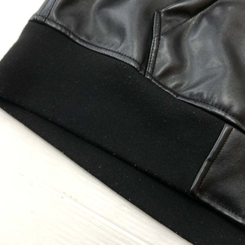 【中古品】【メンズ】 Y32 BY SWEET YEARS エスワイサーティトゥ バイ スウィートイヤーズ FAKE LEATHER ZIP HOODIE 15524 フェイク レザー ジップ フーディ アウター 141-260925-sa-04-teih サイズ：M カラー：ブラック 万代Net店